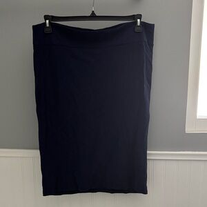 Navy blue pencil skirt
